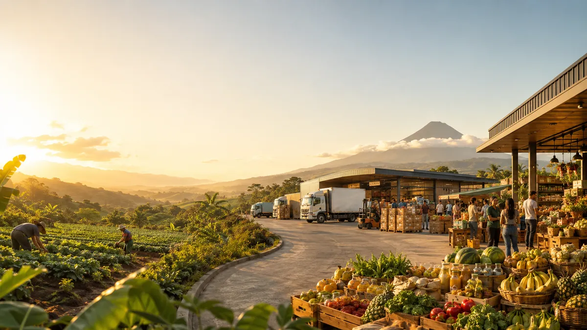 Red productiva conectando campo, distribución y mercado